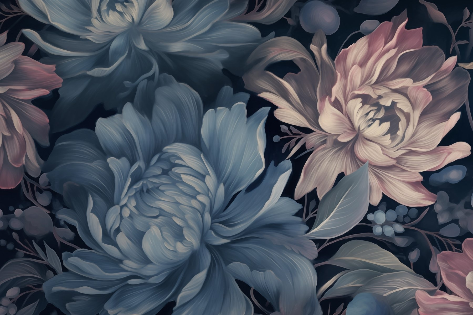 Delicate blooms in soft hues Delicate blooms in soft hues