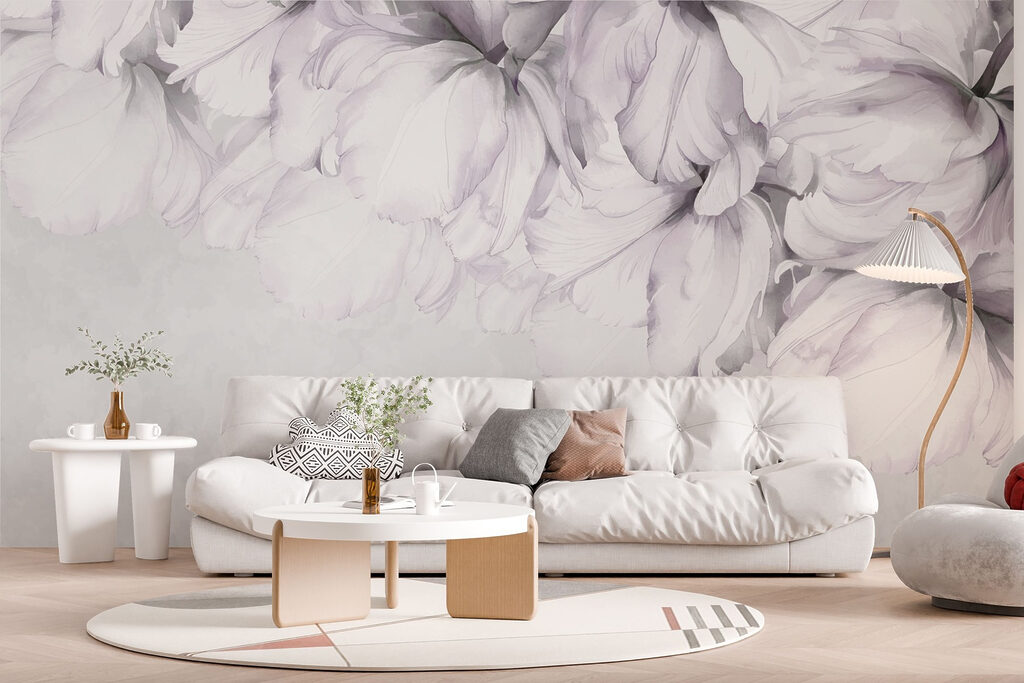 Soft petals against a muted background