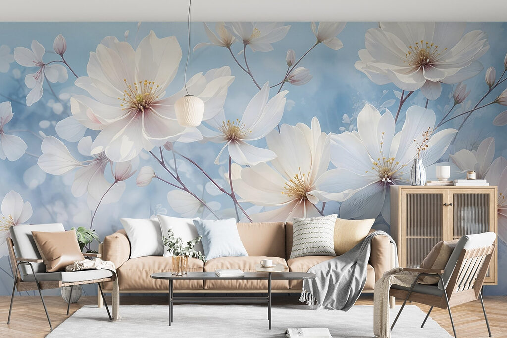 Group of white flowers