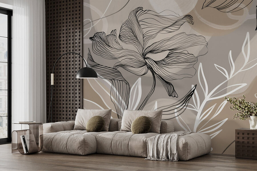 Wall murals Flowing lines and organic shapes combine - Image 6