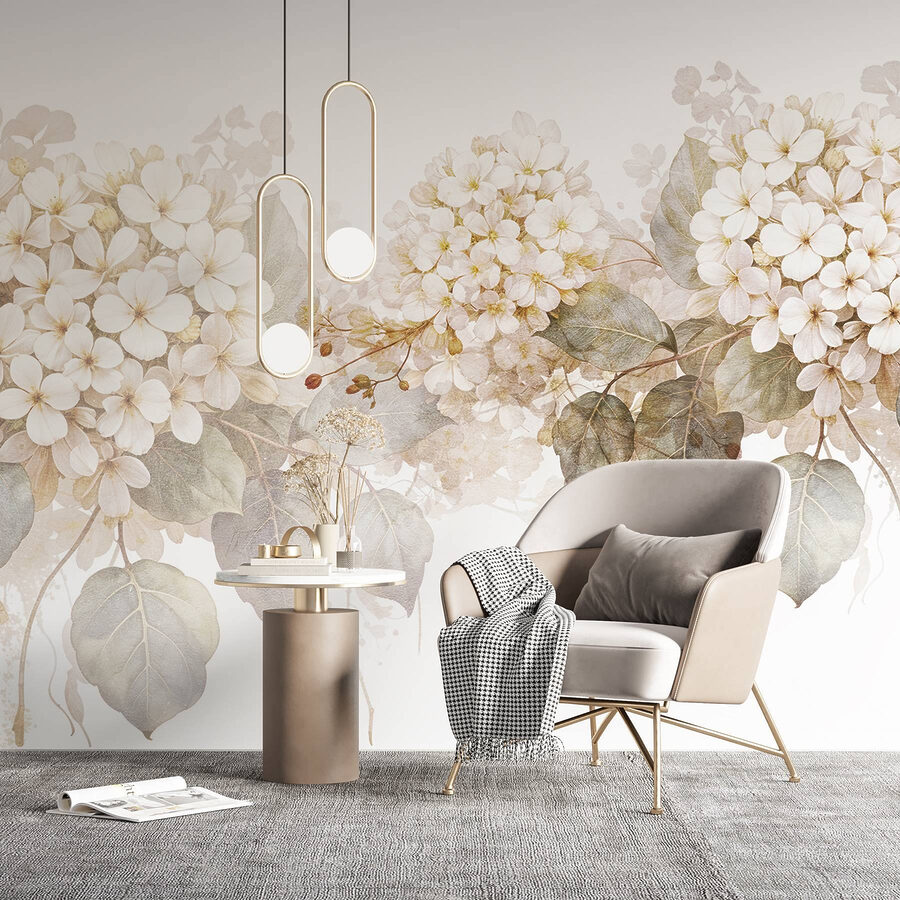 Delicate blooms in soft tones.