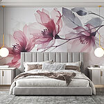 Wall murals Delicate blooms in soft hues