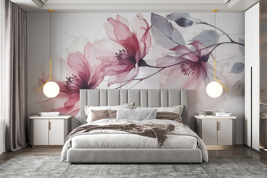 Delicate blooms in soft hues