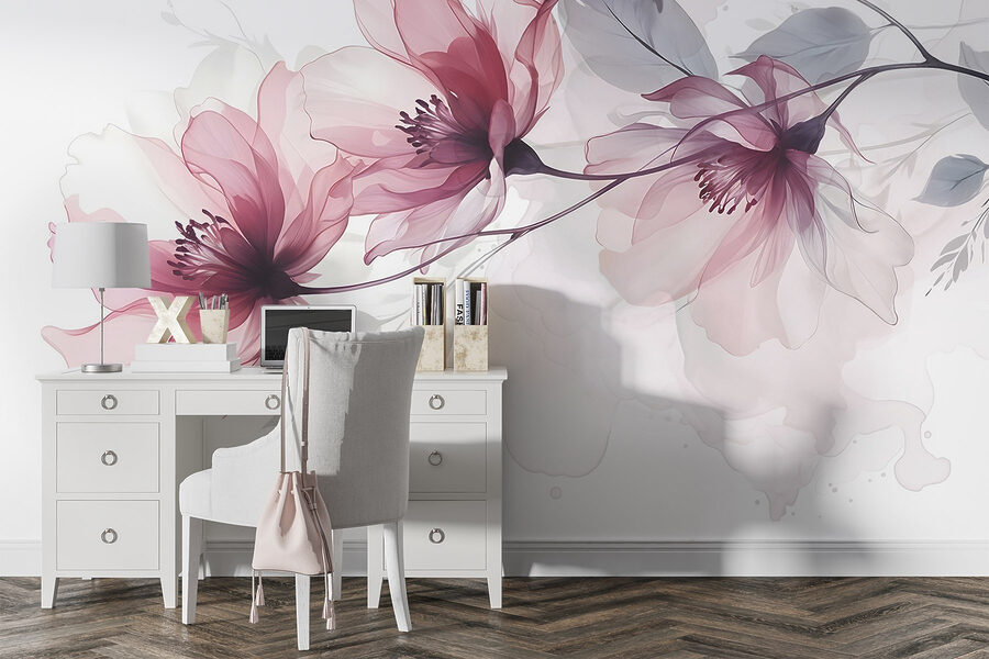 Delicate blooms in soft hues