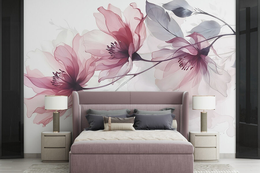 Delicate blooms in soft hues