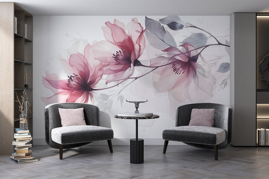 Delicate blooms in soft hues