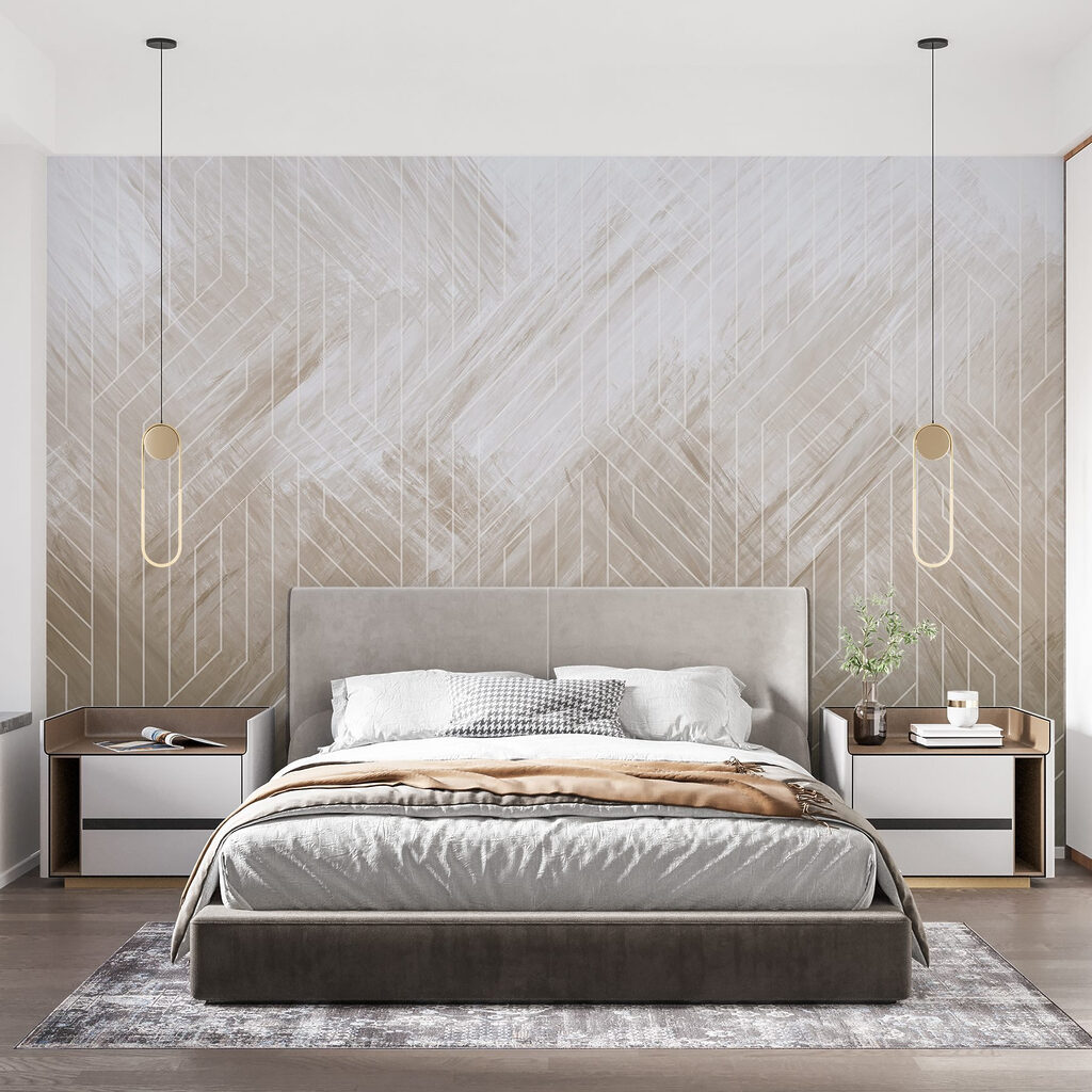 White lines on a white surface White lines on a white surface