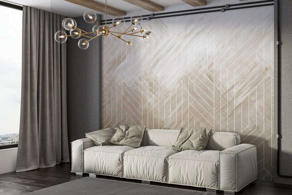 White lines on a white surface White lines on a white surface