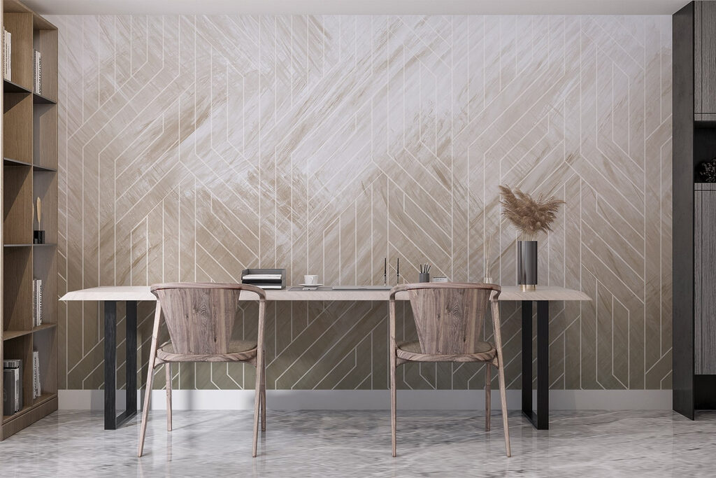 White lines on a white surface White lines on a white surface