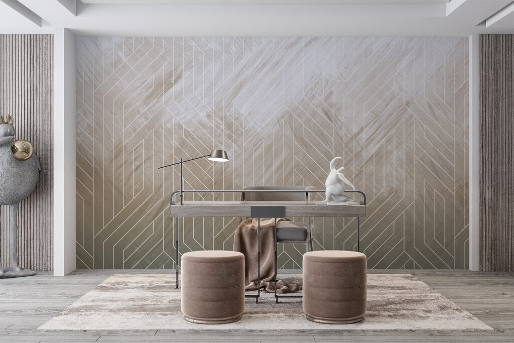 White lines on a white surface White lines on a white surface