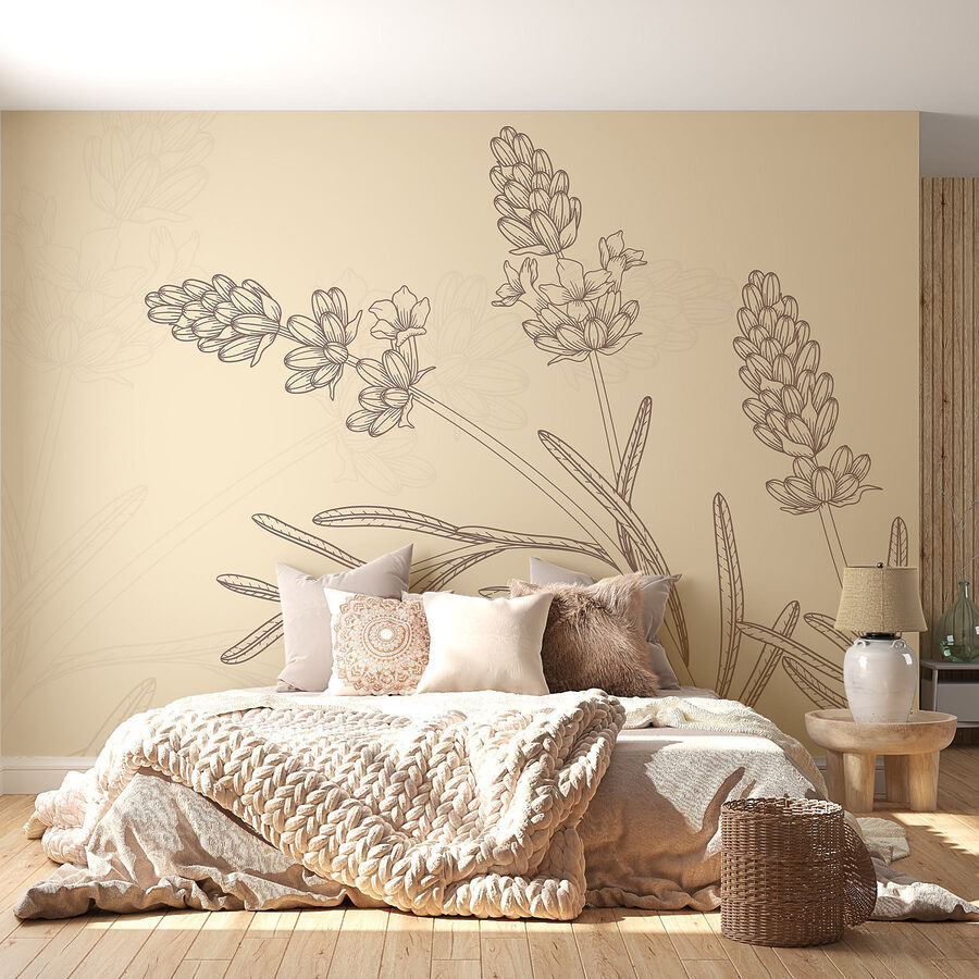 Wall murals Drawing of a plant