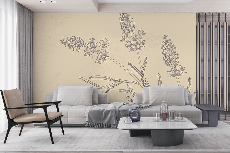 Wall murals Drawing of a plant - Image 2
