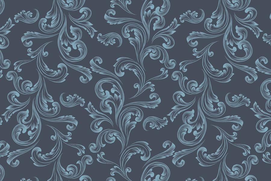 Pattern of swirls on a blue background Pattern of swirls on a blue background