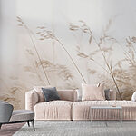 Wall murals Whispers of nature in sepia tones