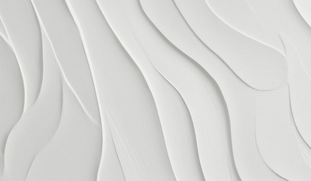 White surface with wavy lines White surface with wavy lines
