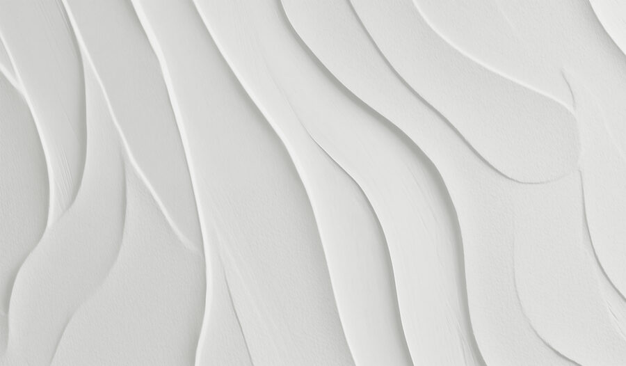 Wall murals White surface with wavy lines - Image 4