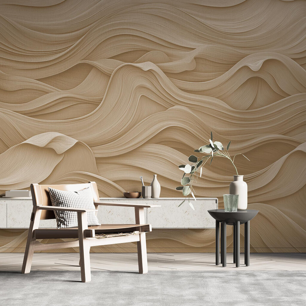 Fluid lines create a calming aesthetic