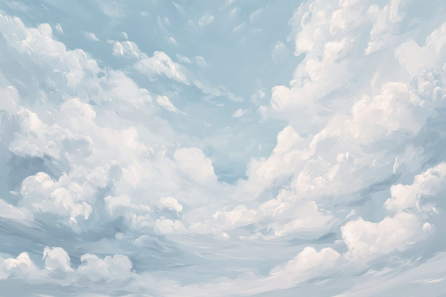 Wall murals Blue sky with clouds - Image 7