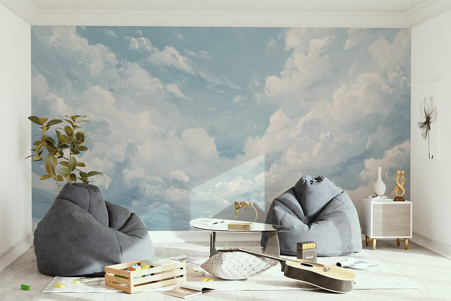 Wall murals Blue sky with clouds - Image 2
