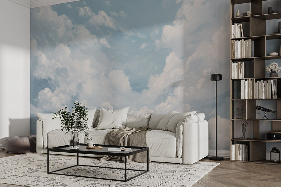 Wall murals Blue sky with clouds - Image 3