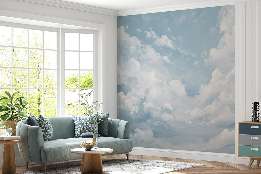 Wall murals Blue sky with clouds - Image 4