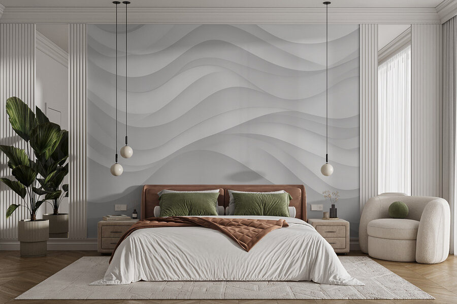 White and grey background