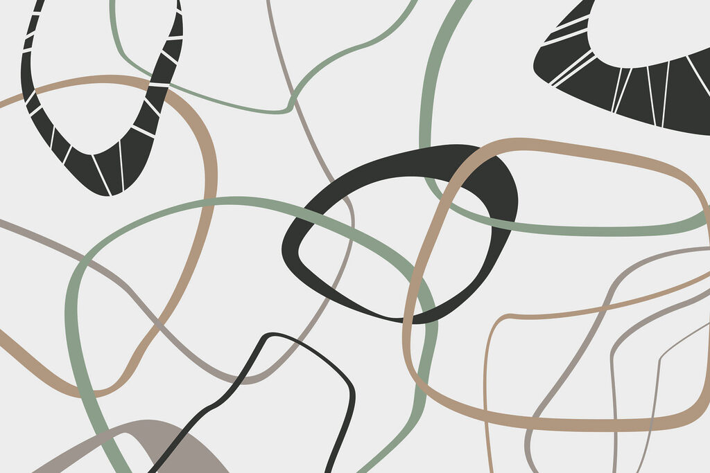 Pattern of lines and circles Pattern of lines and circles