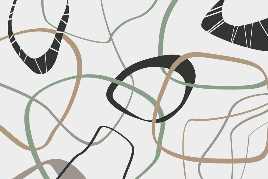 Pattern of lines and circles Pattern of lines and circles