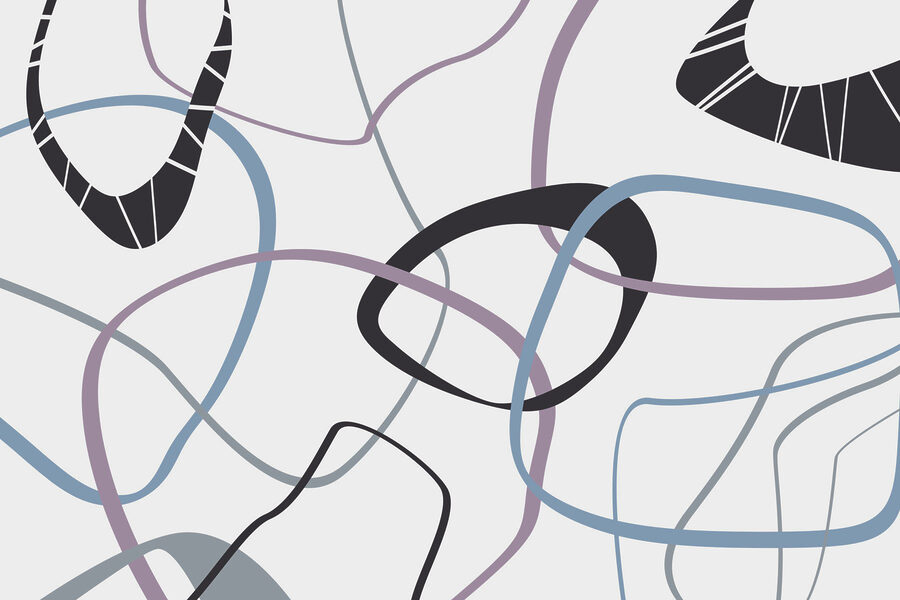 Pattern of lines and circles Pattern of lines and circles