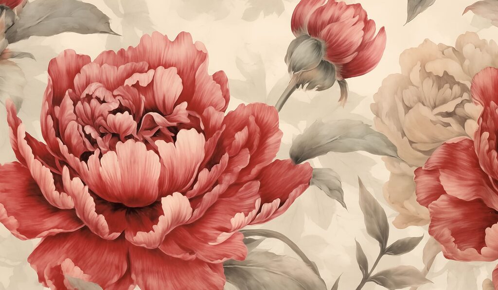 Lush blooms in soft hues. Lush blooms in soft hues.