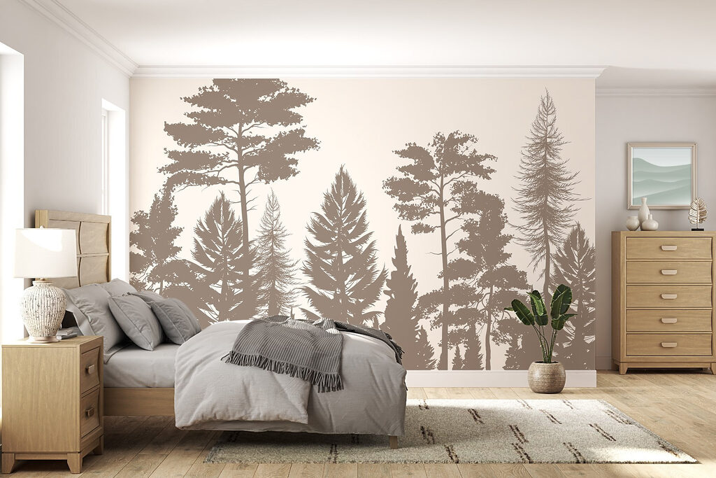 Group of trees in a forest Group of trees in a forest
