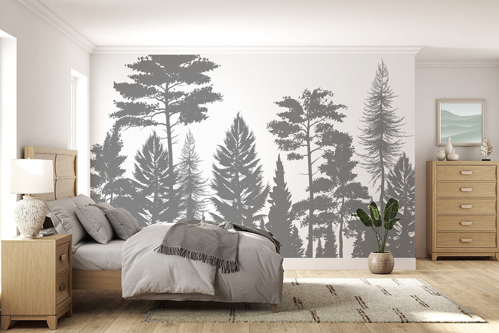 Group of trees in a forest Group of trees in a forest