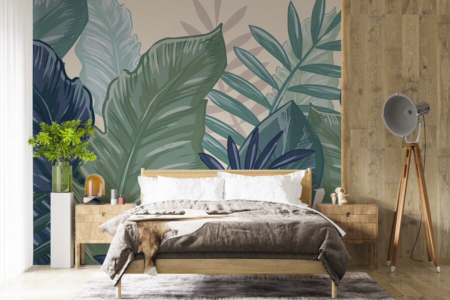 Lush greenery in vibrant hues Lush greenery in vibrant hues