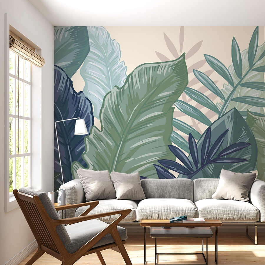 Lush greenery in vibrant hues Lush greenery in vibrant hues