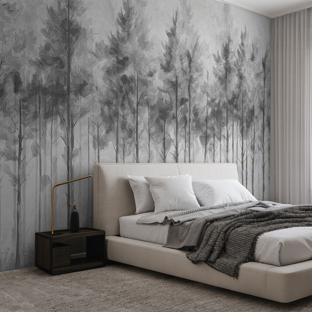 Group of trees in a forest