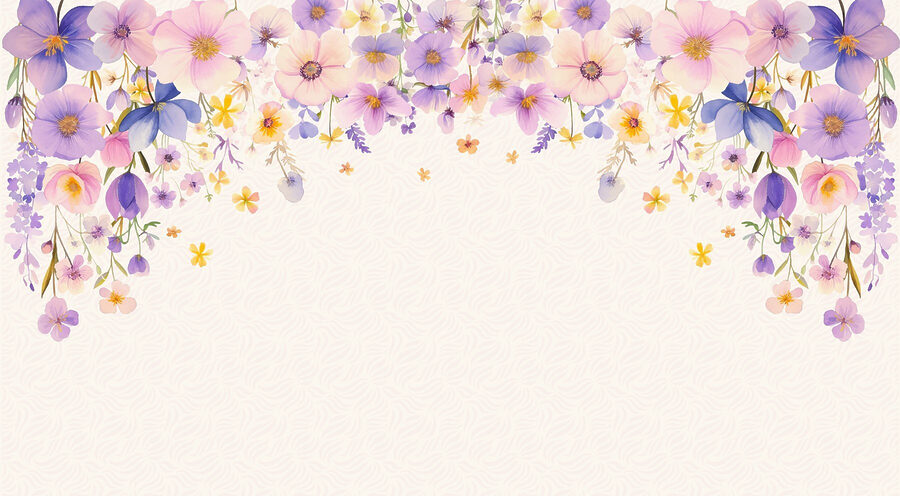 Group of flowers on a white background Group of flowers on a white background