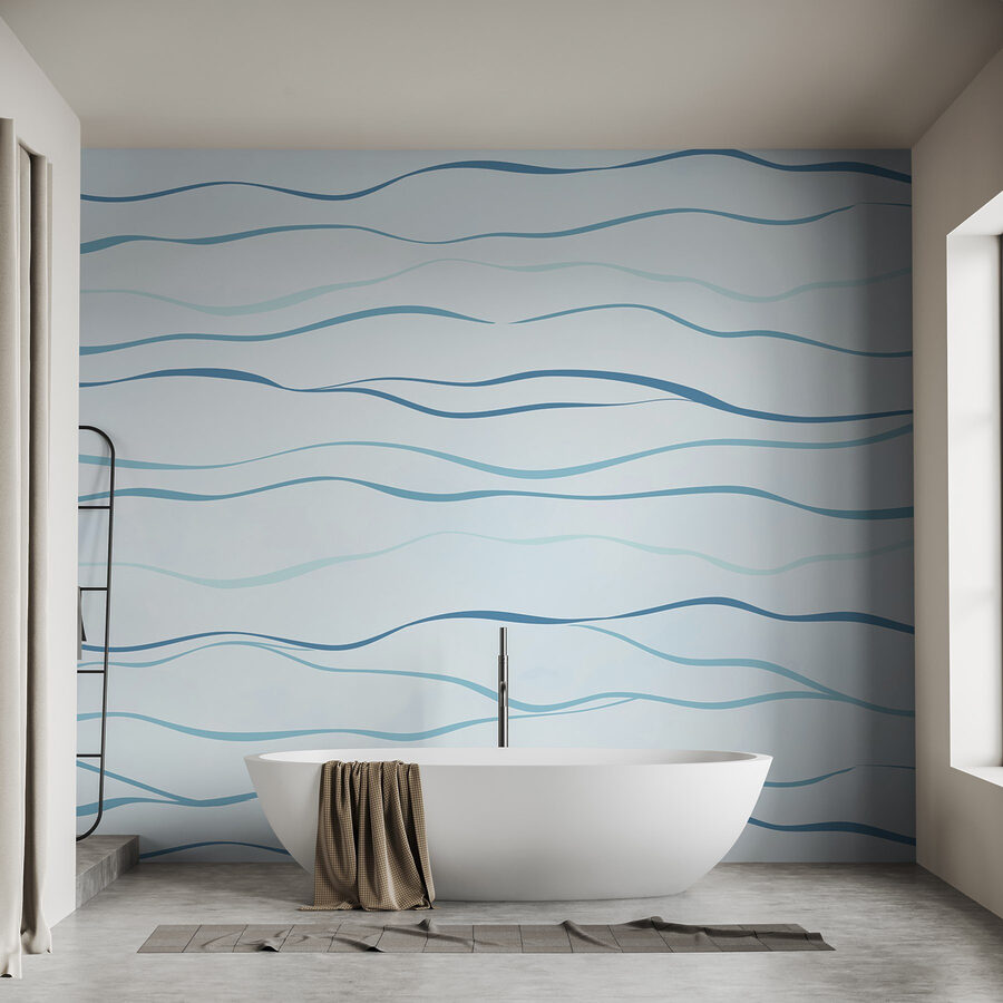 Blue and white pattern