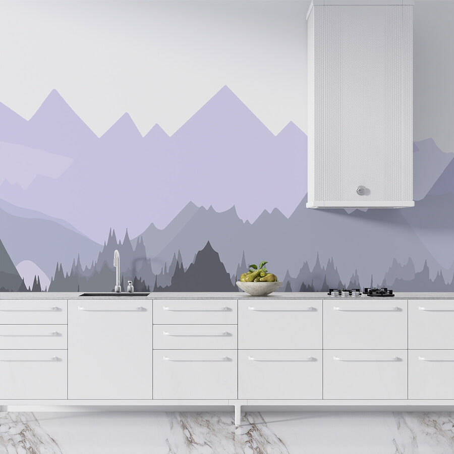 Mountain range with trees Mountain range with trees