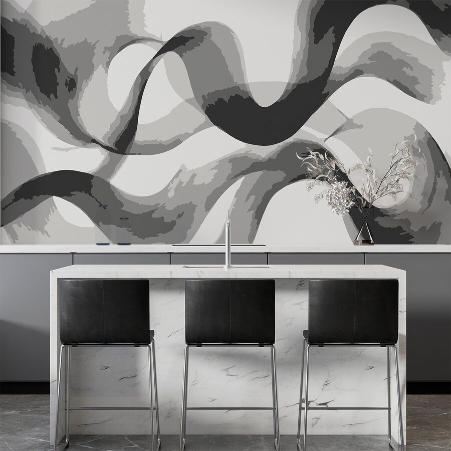 Grey and white swirly lines Grey and white swirly lines