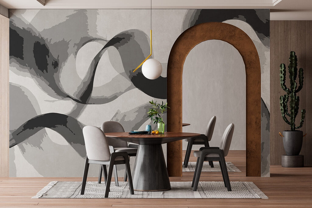 Grey and white swirly lines Grey and white swirly lines