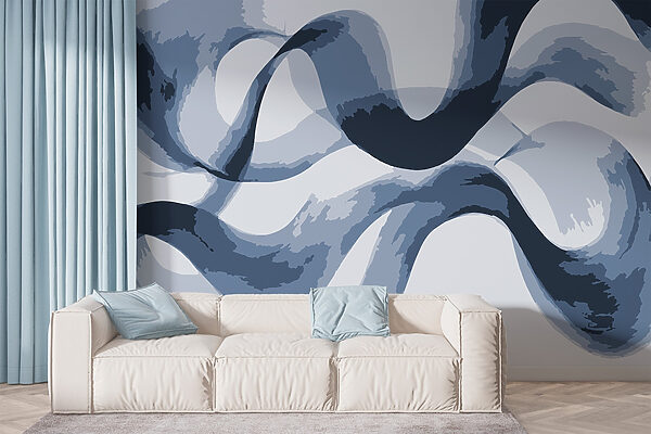 Blue and white swirls Blue and white swirls