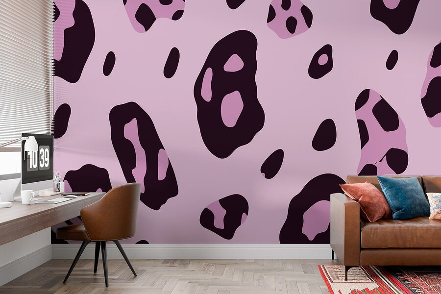 Purple and black spotted pattern