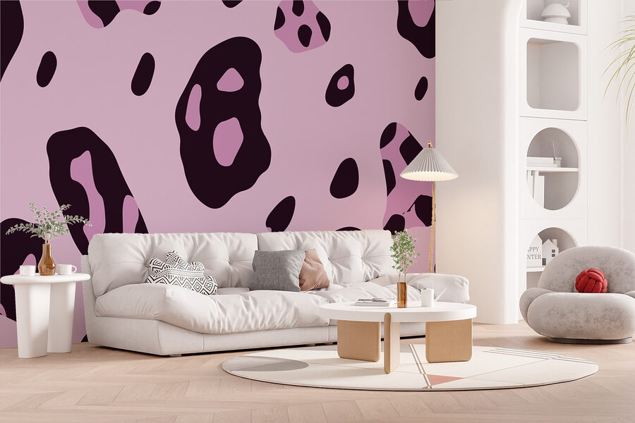 Purple and black spotted pattern