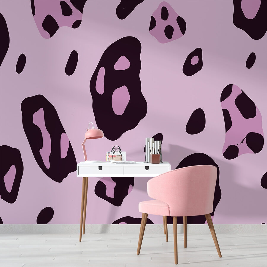 Purple and black spotted pattern