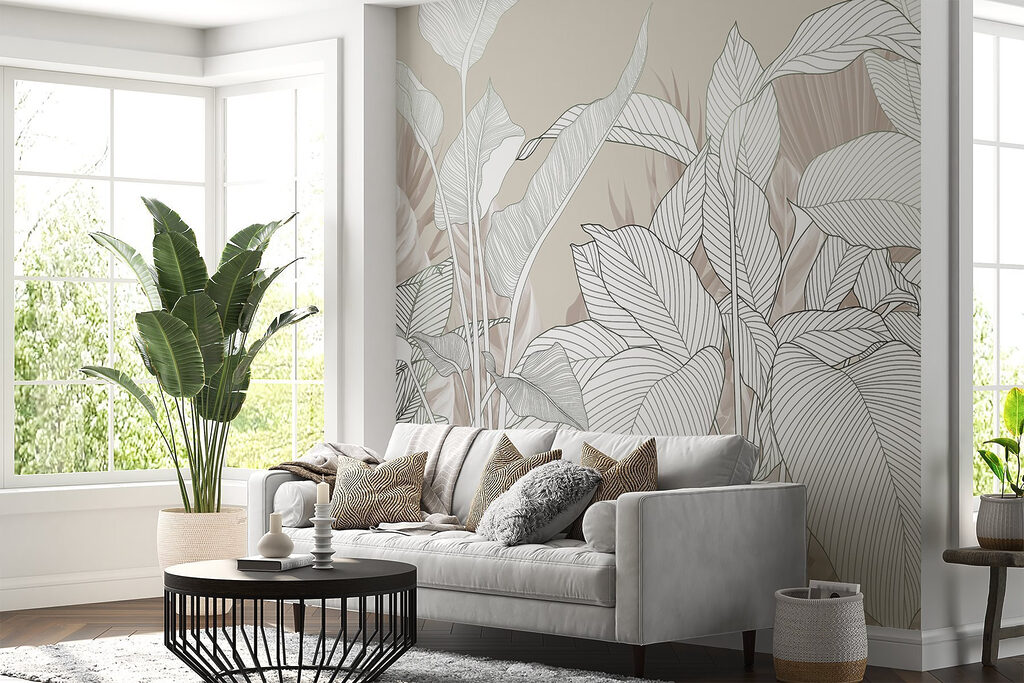 Delicate lines and soft textures