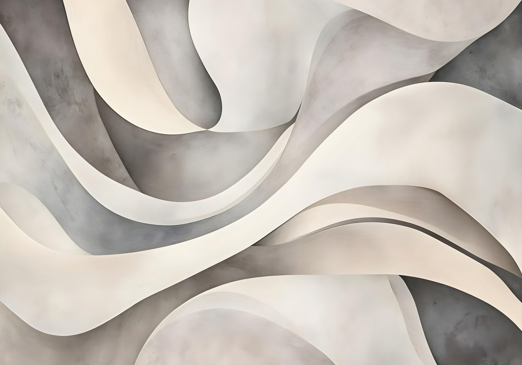 White and grey wavy shapes White and grey wavy shapes