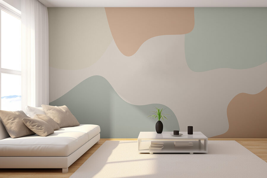 Colorful background with different shapes