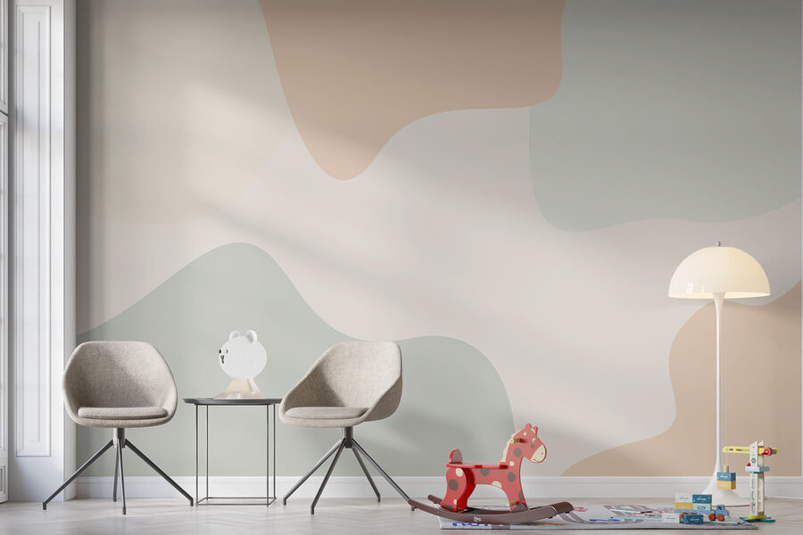 Colorful background with different shapes
