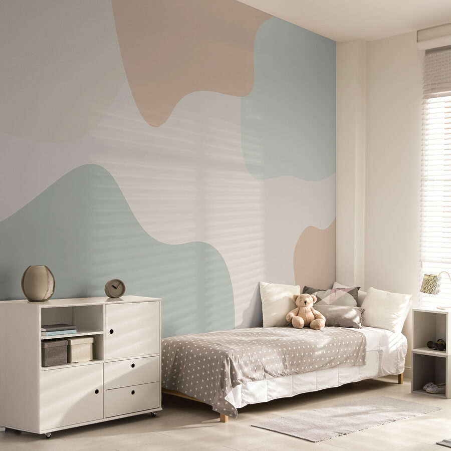 Colorful background with different shapes