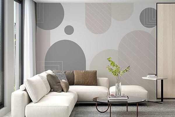 Abstract shapes in soft tones Abstract shapes in soft tones